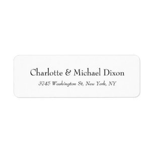 Black White Classical Stylish Elegant Family Name