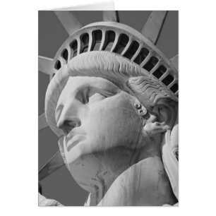 Black & White Close-up Statue of Liberty
