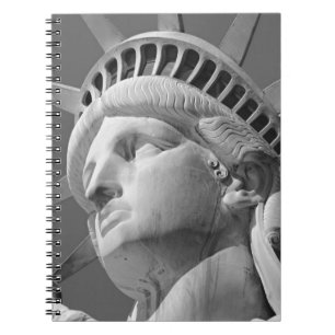 Black & White Close-up Statue of Liberty Notebook