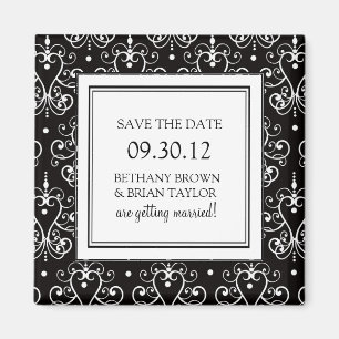 Black & White Collection Save the Date Magnet