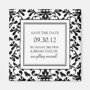 Black & White Collection Save the Date Magnet