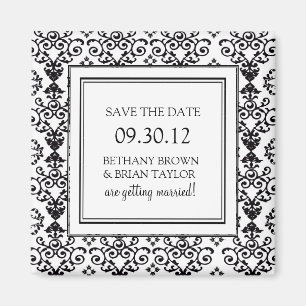 Black & White Collection Save the Date Magnet