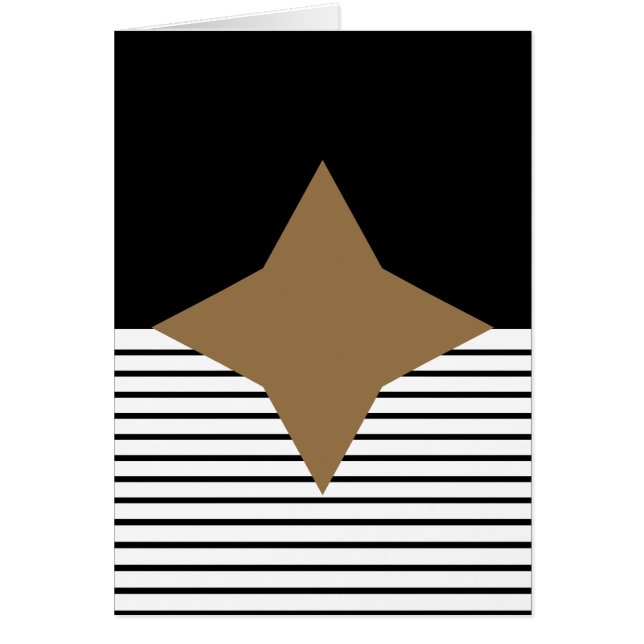 Black White Colorblock & Brown Diamond (Front)