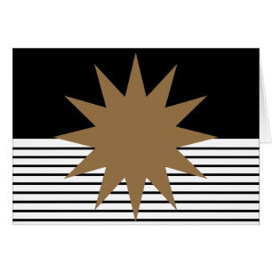 Black White Colorblock & Brown Sun