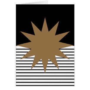 Black White Colorblock & Brown Sun