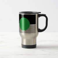 Black White Colorblock & Green Circle