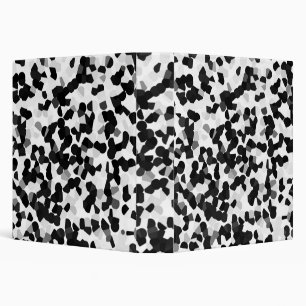 Black White Confetti Avery Binder