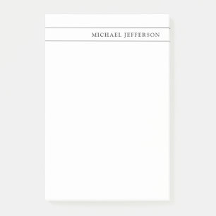 Black White Consultant Attorney at Law Profession Post-it Notes