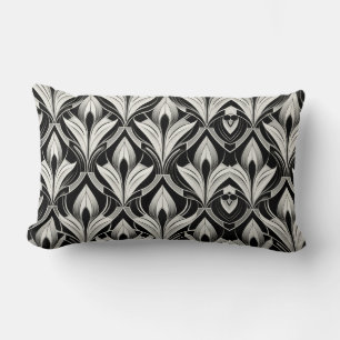 Black & White Contrast Catton Lumbar Pillow