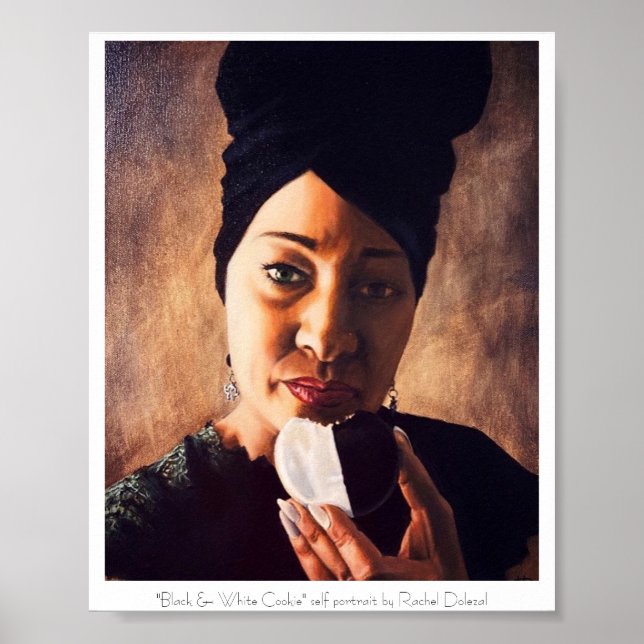 Black & White Cookie Painting by Rachel Dolezal Poster (Front)