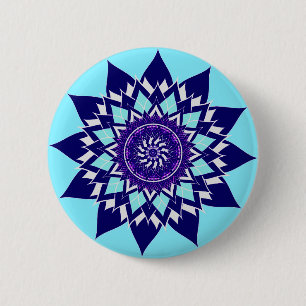 black&white cosmos 2 inch round button