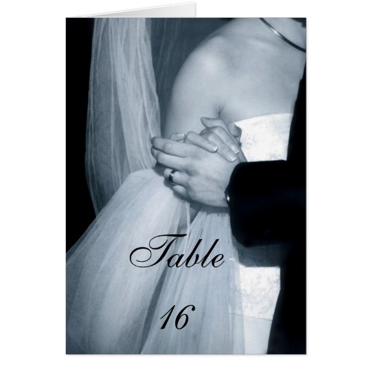 Black & White Couples Dance Table Setting Card