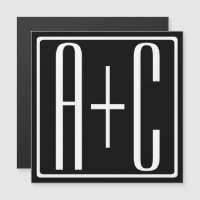 Black & White | Couples Initials