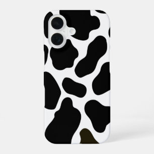 Black & White Cow Imprimer iPhone 16 Coque