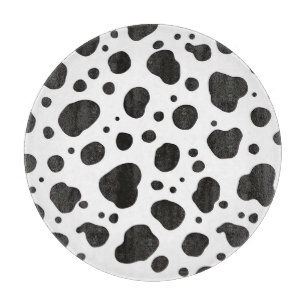 Black White Cow Pattern Cutting Board