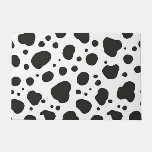 Black White Cow Pattern Doormat