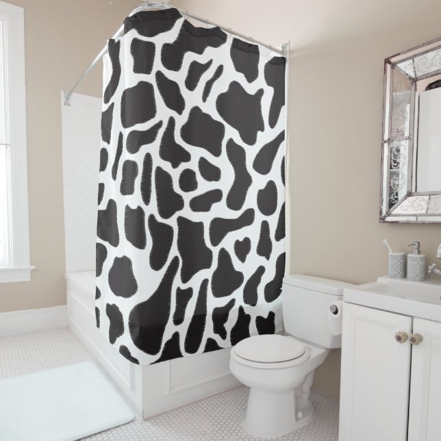 Black & White Cow Spot Animal Pattern  (In Situ)