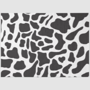 Black & White Cow Spot Animal Pattern Tissue Paper