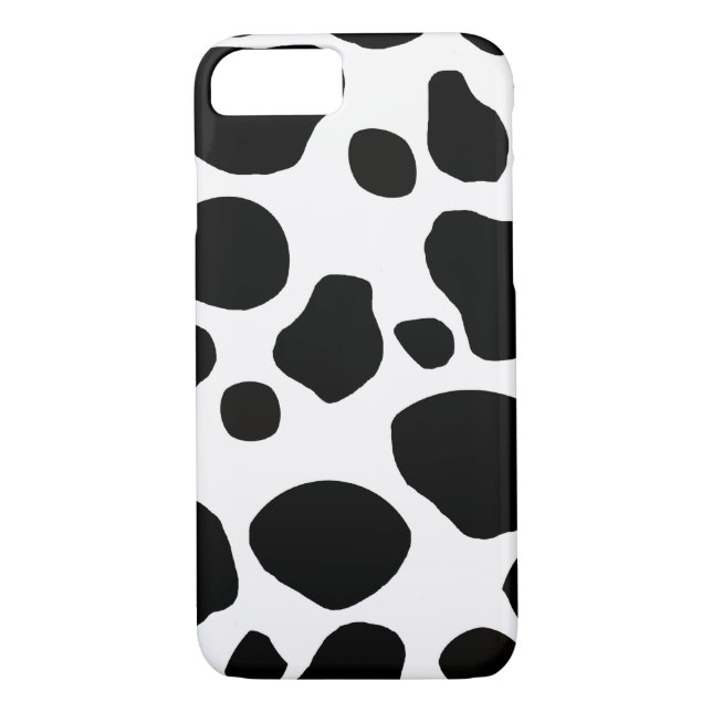 Black White Cow Spots Case-Mate iPhone Case (Back)