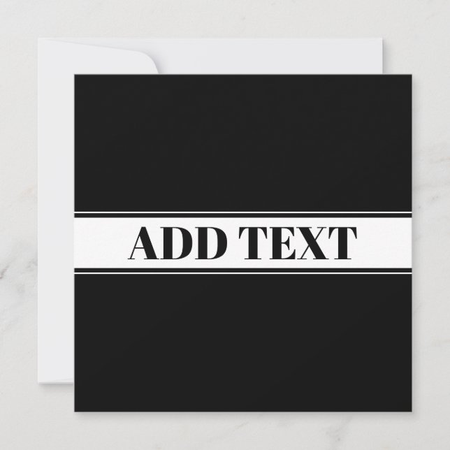Black & White Custom Name Stripe (Front)