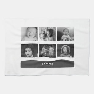 Black & White Custom Photo – Personalized Kitchen Towel