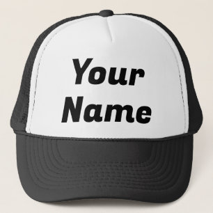 Black & White CUSTOMIZABLE Trucker Hat