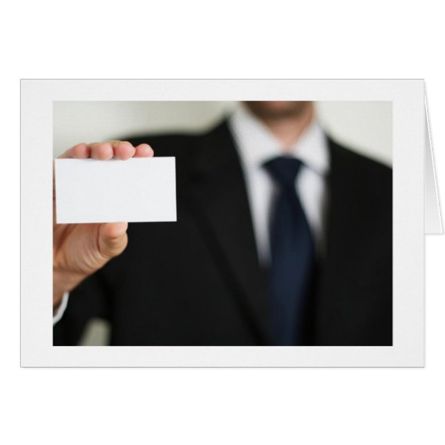 Black White Customize Business Man (Front Horizontal)