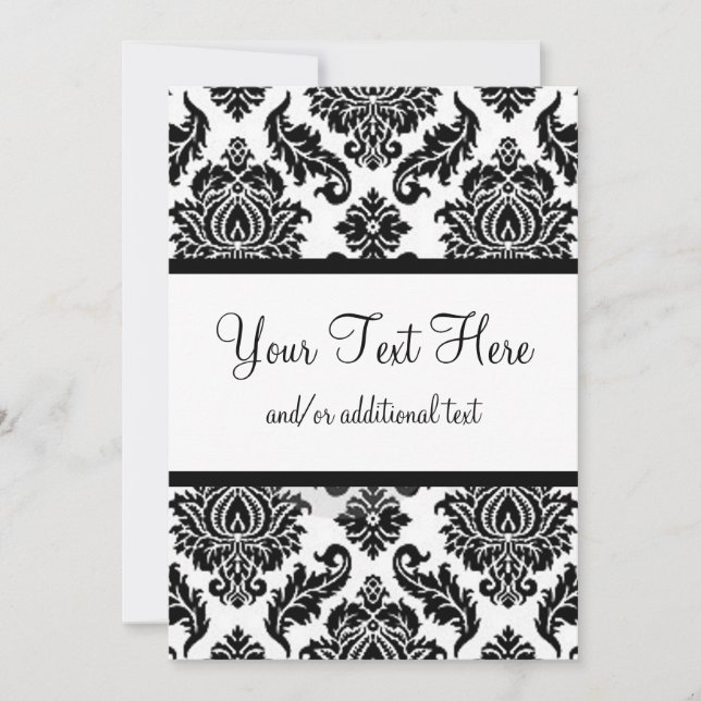 Black & White Damask (Front)