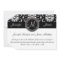 Black White Damask Initial Wedding Invitation