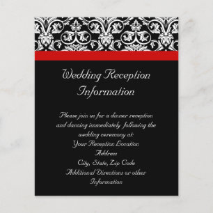 Black/White Damask w/ Ravishing Red Accent