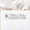 Black & White Dandelion Return Address Labels
