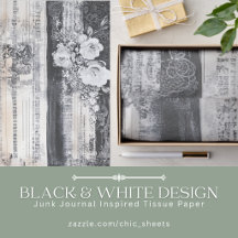 Black & White Design Junk Journal Inspired