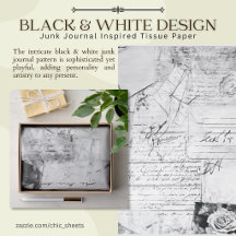Black & White Design Junk Journal Inspired