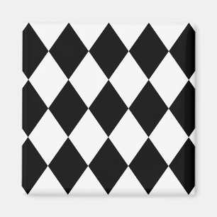 Black & White Diamonds Magnet