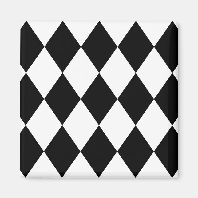 Black & White Diamonds Magnet (Front)