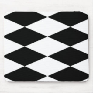 BLACK & WHITE DIAMONDS MOUSE PAD