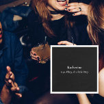 Black & White Dirty 30 Birthday Party Napkin<br><div class="desc">Black and white birthday Invitation.  30th Birthday Party invitation.  Dirty Thirty.</div>