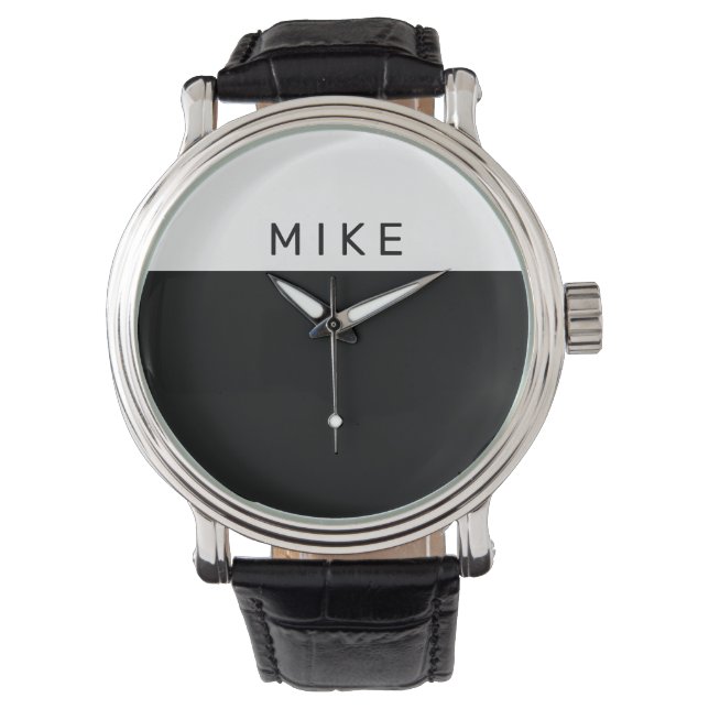 Black & White, DIY Name Watch (Front)