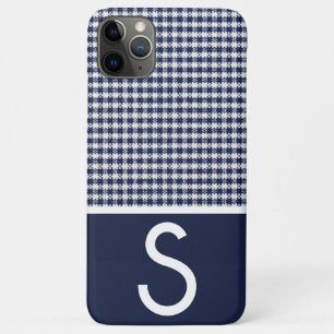 Black & White Dog's Tooth Fabric, Colour Block iPhone 11 Pro Max Case