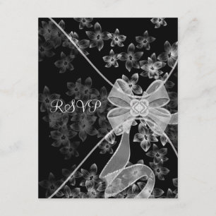 Black White Dogwood RSVP
