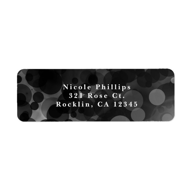 Black & White Dots Modern Chic Party Invitation (Front)