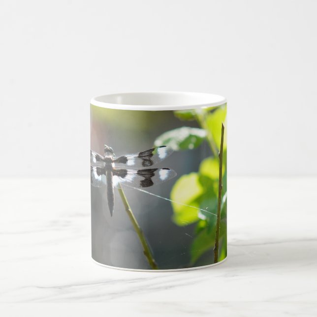 Black & White Dragonfly Coffee Mug (Center)
