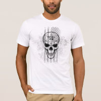 Black & White E Pluribus Unum Skull Flag
