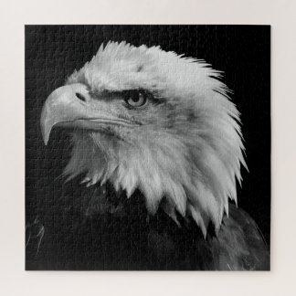 Black & White Eagle - Animals Art Jigsaw Puzzle