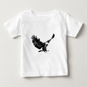 Black & White Eagle Baby T-Shirt