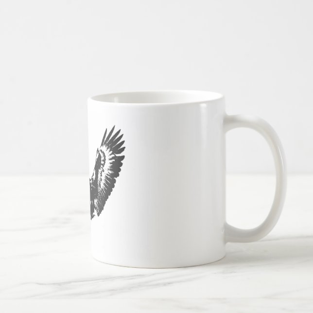 Black & White Eagle Coffee Mug (Right)