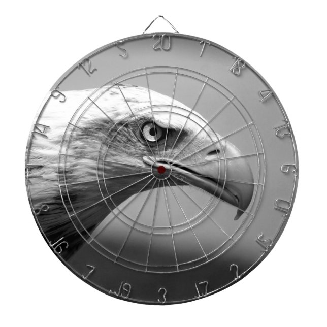 Black & White Eagle Eye Dartboard (Front)