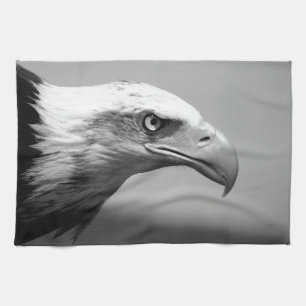 Black & White Eagle Eye Kitchen Towel