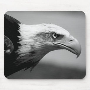 Black & White Eagle Eye Mouse Pad