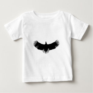 Black & White Eagle Silhouette Baby T-Shirt